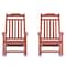 Flash Furniture Winston All-Weather Rocking Chair in Red Faux Wood, 2PK 2-JJ-C14703-RED-GG - alternate 9
